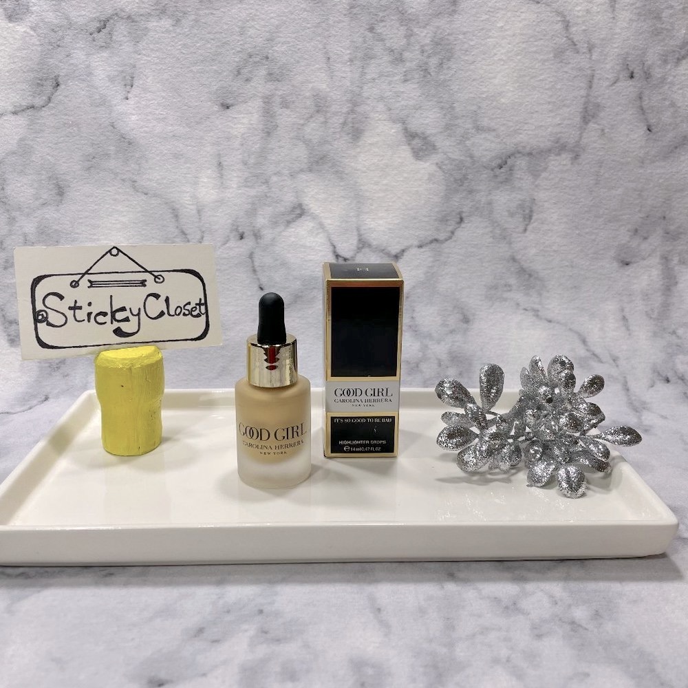 Carolina Herrera Beauty-Good Girl Highlighter Drops Glow-Full 14 ml-BOXED-NEW